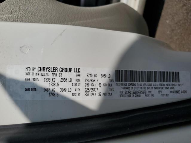 Photo 12 VIN: 2C4RC1BG6DR705878 - CHRYSLER MINIVAN 