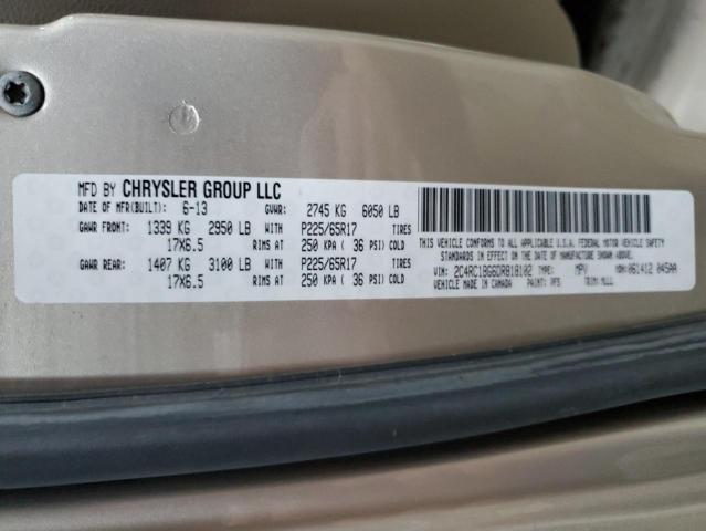 Photo 12 VIN: 2C4RC1BG6DR818102 - CHRYSLER MINIVAN 