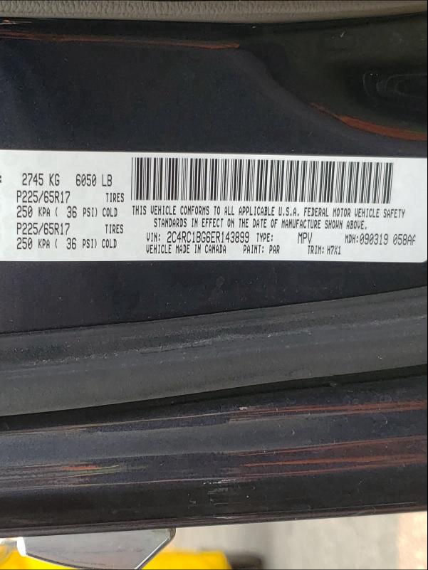 Photo 9 VIN: 2C4RC1BG6ER143899 - CHRYSLER TOWN & COU 