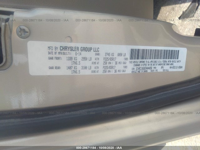 Photo 8 VIN: 2C4RC1BG6ER404058 - CHRYSLER TOWN & COUNTRY 