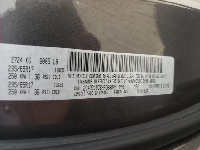 Photo 9 VIN: 2C4RC1BG6HR569824 - CHRYSLER PACIFICA T 