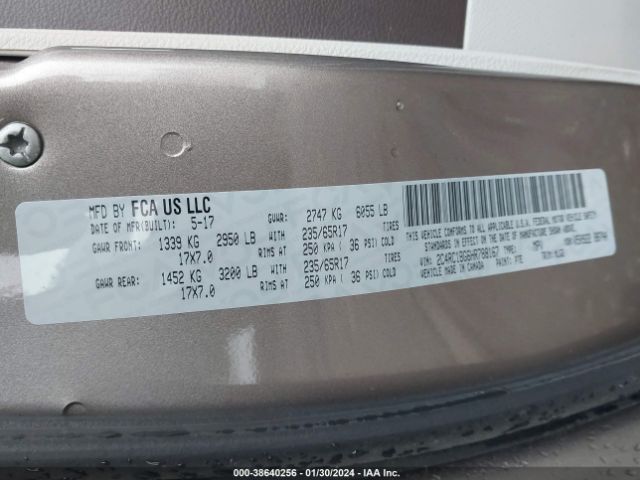 Photo 8 VIN: 2C4RC1BG6HR788167 - CHRYSLER PACIFICA 