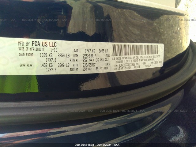 Photo 8 VIN: 2C4RC1BG6JR171096 - CHRYSLER PACIFICA 