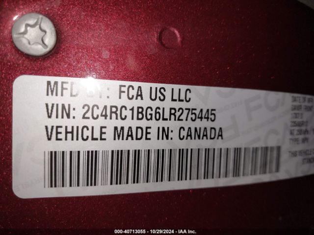 Photo 8 VIN: 2C4RC1BG6LR275445 - CHRYSLER PACIFICA 