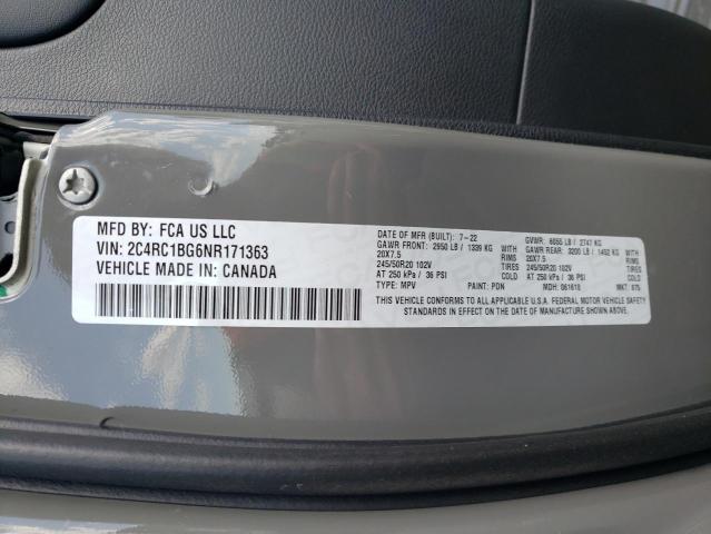 Photo 12 VIN: 2C4RC1BG6NR171363 - CHRYSLER PACIFICA T 