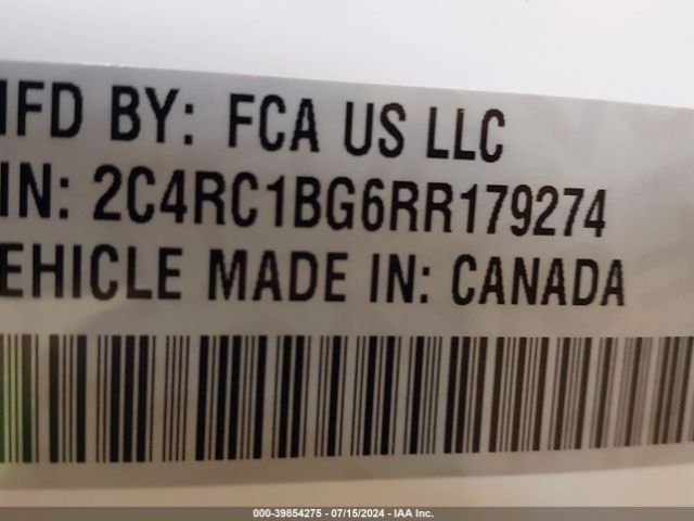 Photo 8 VIN: 2C4RC1BG6RR179274 - CHRYSLER PACIFICA 