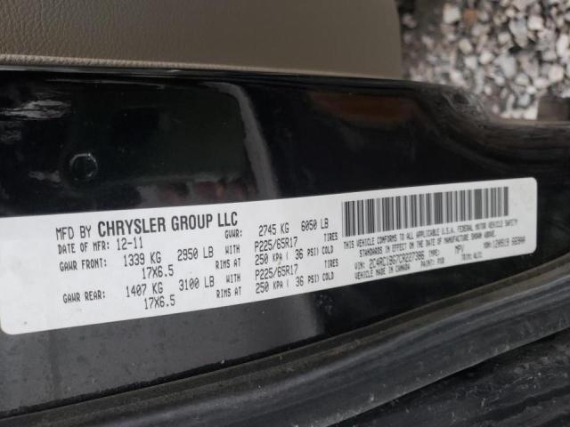 Photo 9 VIN: 2C4RC1BG7CR227386 - CHRYSLER TOWN &AMP COU 