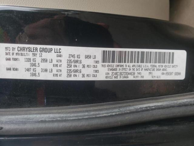 Photo 9 VIN: 2C4RC1BG7CR344630 - CHRYSLER TOWN &AMP COU 