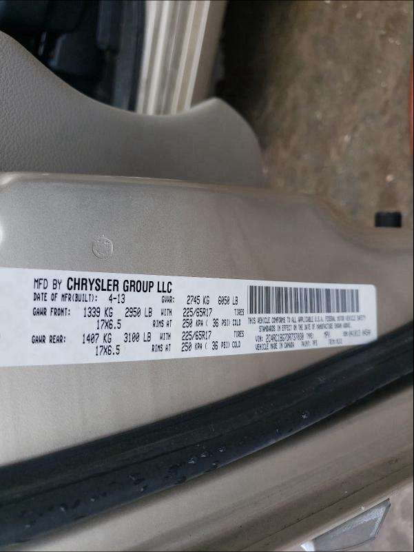 Photo 9 VIN: 2C4RC1BG7DR737030 - CHRYSLER TOWN &AMP COU 