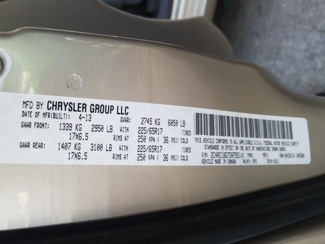 Photo 9 VIN: 2C4RC1BG7DR755141 - CHRYSLER TOWN & COU 