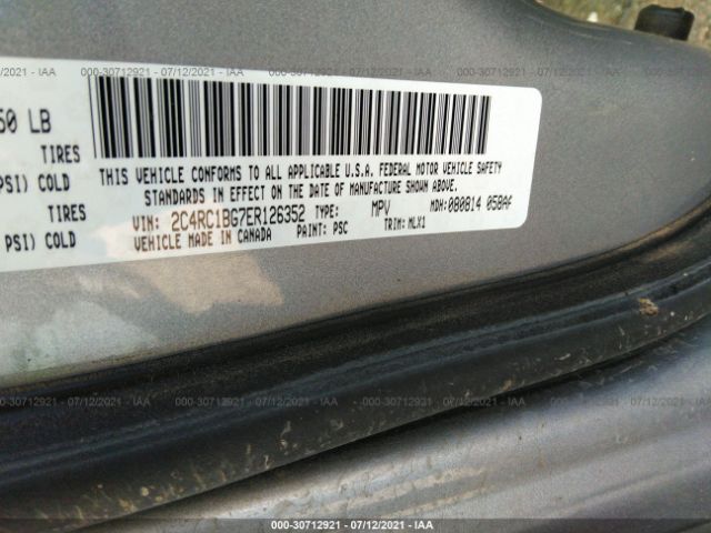 Photo 8 VIN: 2C4RC1BG7ER126352 - CHRYSLER TOWN & COUNTRY 