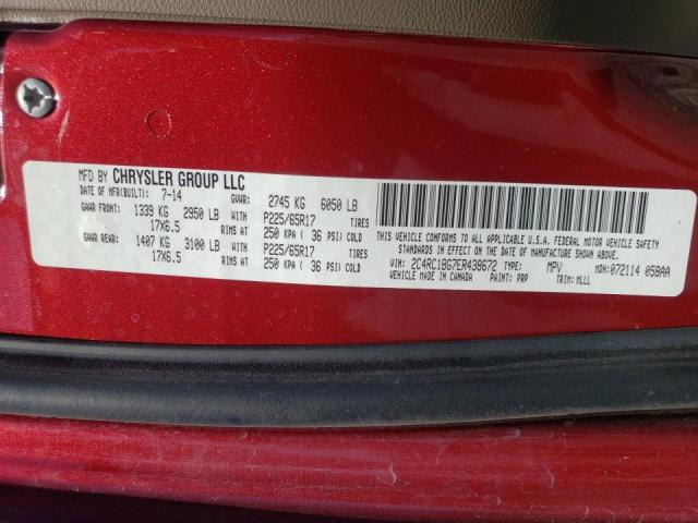 Photo 9 VIN: 2C4RC1BG7ER438672 - CHRYSLER TOWN &AMP COU 