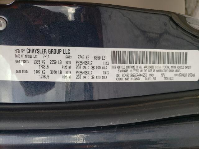 Photo 9 VIN: 2C4RC1BG7ER444651 - CHRYSLER TOWN &AMP COU 