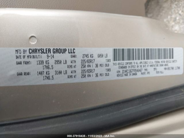 Photo 8 VIN: 2C4RC1BG7FR546467 - CHRYSLER TOWN & COUNTRY 