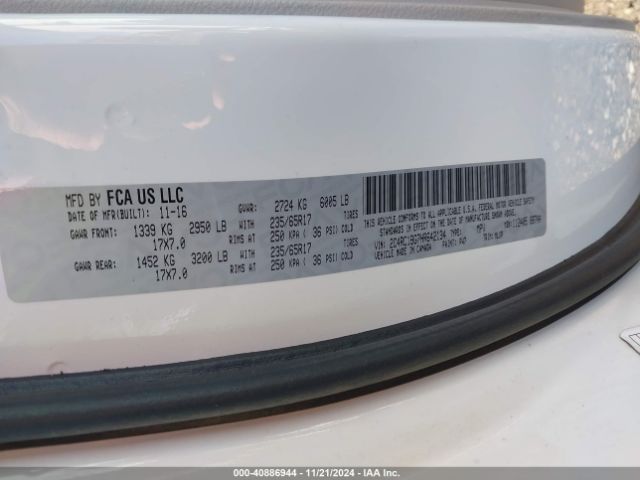 Photo 8 VIN: 2C4RC1BG7HR642134 - CHRYSLER PACIFICA 