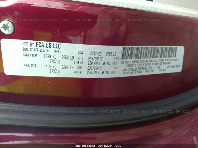 Photo 8 VIN: 2C4RC1BG7HR756795 - CHRYSLER PACIFICA 