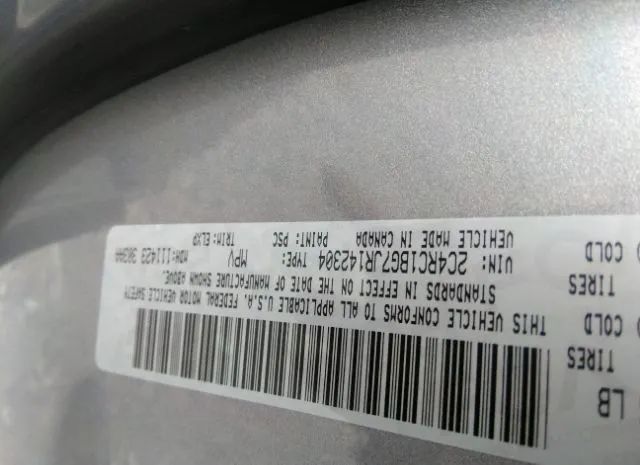 Photo 8 VIN: 2C4RC1BG7JR142304 - CHRYSLER PACIFICA 