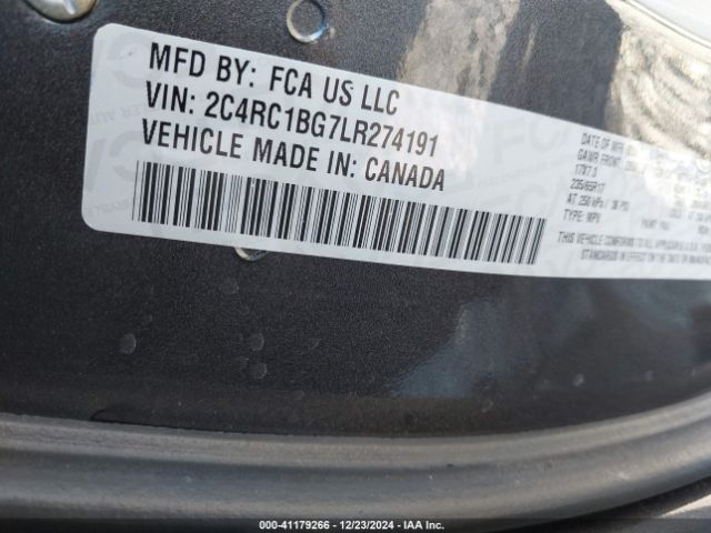 Photo 8 VIN: 2C4RC1BG7LR274191 - CHRYSLER PACIFICA 