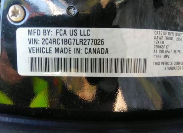 Photo 8 VIN: 2C4RC1BG7LR277026 - CHRYSLER PACIFICA 