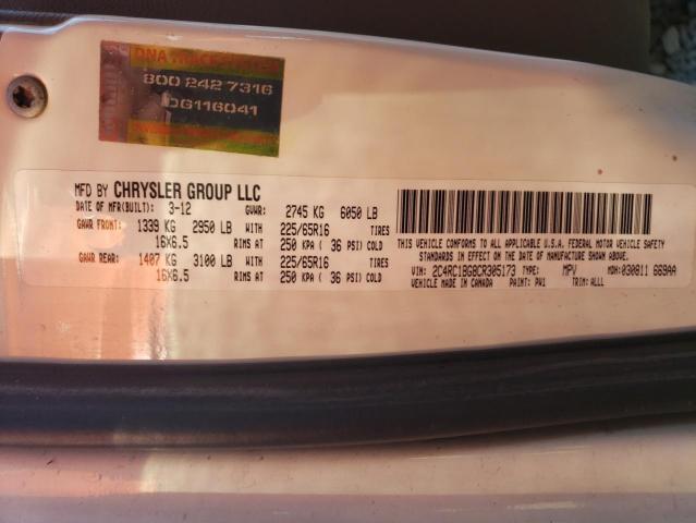 Photo 9 VIN: 2C4RC1BG8CR305173 - CHRYSLER TOWN & COU 