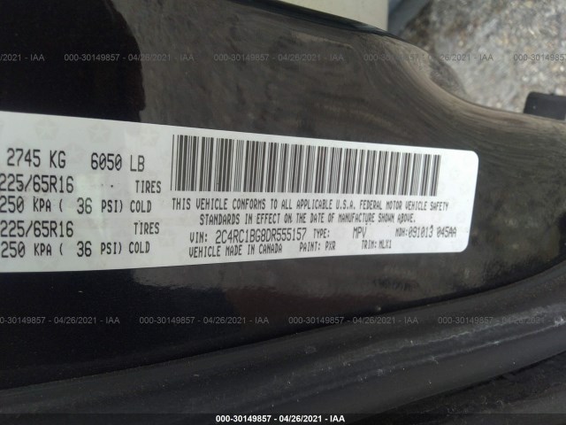 Photo 8 VIN: 2C4RC1BG8DR555157 - CHRYSLER TOWN & COUNTRY 