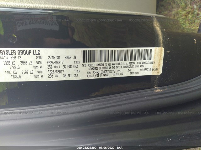 Photo 8 VIN: 2C4RC1BG8DR711276 - CHRYSLER TOWN & COUNTRY 