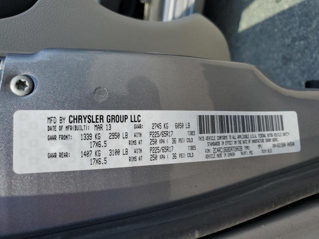 Photo 12 VIN: 2C4RC1BG8DR720639 - CHRYSLER MINIVAN 