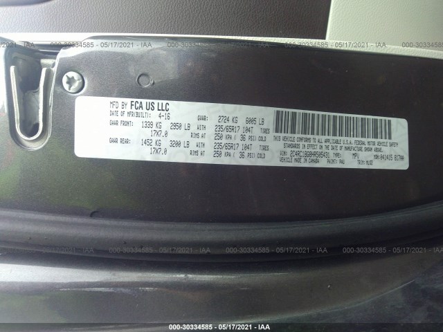 Photo 8 VIN: 2C4RC1BG8HR505431 - CHRYSLER PACIFICA 