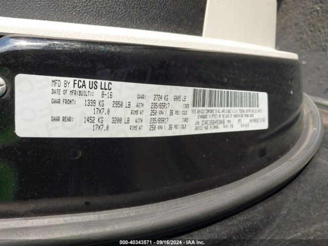 Photo 8 VIN: 2C4RC1BG8HR539496 - CHRYSLER PACIFICA 