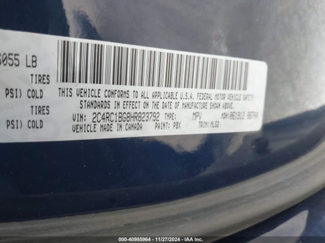 Photo 8 VIN: 2C4RC1BG8HR823792 - CHRYSLER PACIFICA 