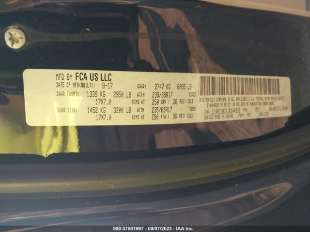 Photo 8 VIN: 2C4RC1BG8JR104239 - CHRYSLER PACIFICA 