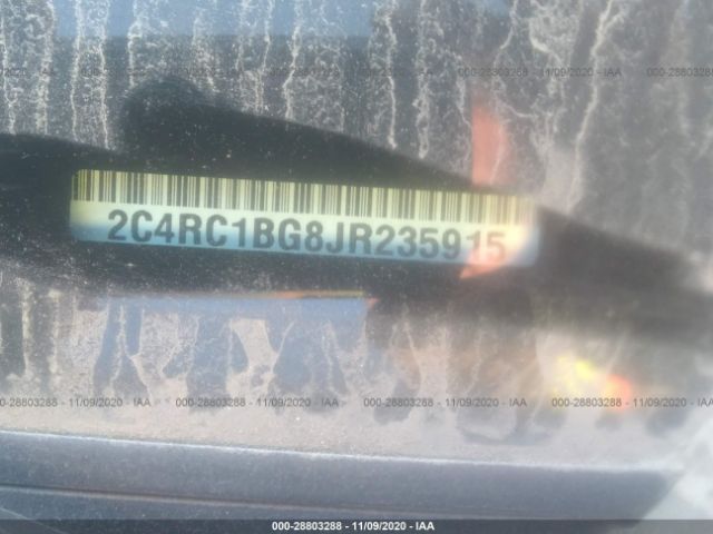 Photo 8 VIN: 2C4RC1BG8JR235915 - CHRYSLER PACIFICA 