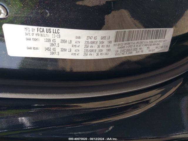 Photo 8 VIN: 2C4RC1BG8LR110335 - CHRYSLER PACIFICA 