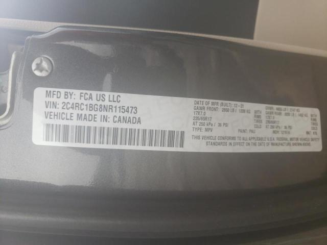 Photo 9 VIN: 2C4RC1BG8NR115473 - CHRYSLER PACIFICA T 