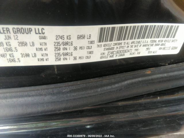 Photo 8 VIN: 2C4RC1BG9CR363471 - CHRYSLER TOWN & COUNTRY 