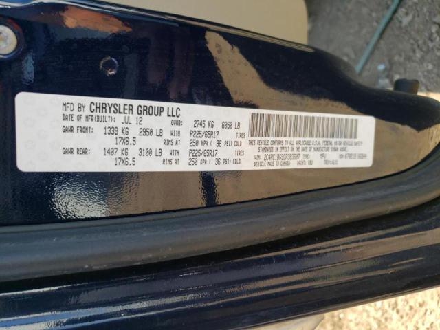 Photo 9 VIN: 2C4RC1BG9CR383607 - CHRYSLER TOWN & COU 