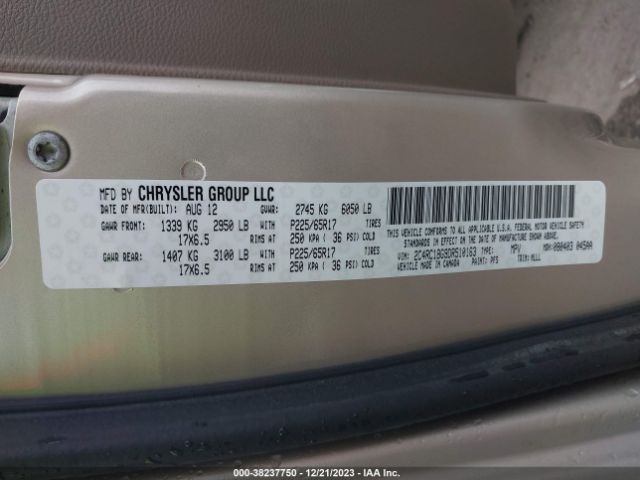 Photo 8 VIN: 2C4RC1BG9DR510163 - CHRYSLER TOWN & COUNTRY 