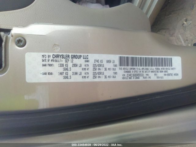 Photo 8 VIN: 2C4RC1BG9DR555331 - CHRYSLER TOWN & COUNTRY 