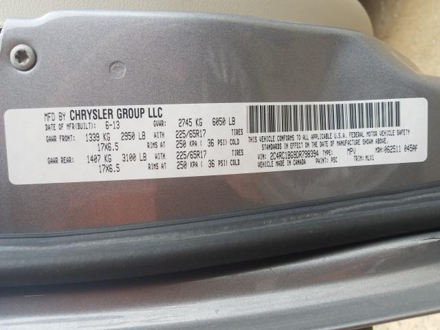 Photo 9 VIN: 2C4RC1BG9DR798394 - CHRYSLER TOWN &AMP COU 