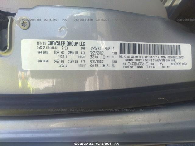 Photo 8 VIN: 2C4RC1BG9DR821186 - CHRYSLER TOWN & COUNTRY 