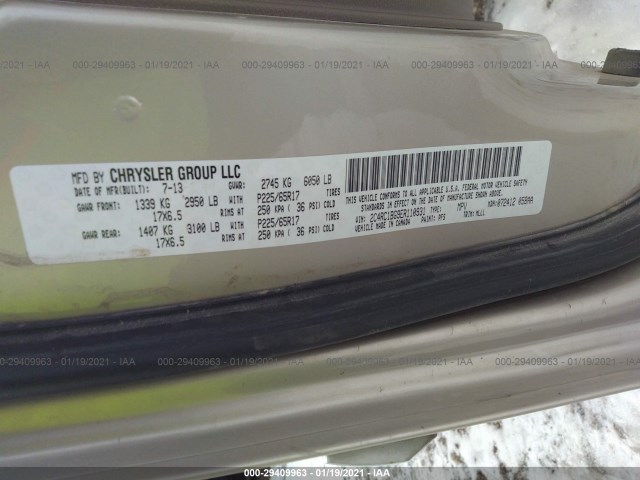 Photo 8 VIN: 2C4RC1BG9ER110931 - CHRYSLER TOWN & COUNTRY 