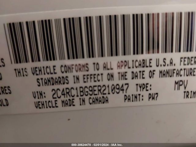 Photo 8 VIN: 2C4RC1BG9ER210947 - CHRYSLER TOWN & COUNTRY 