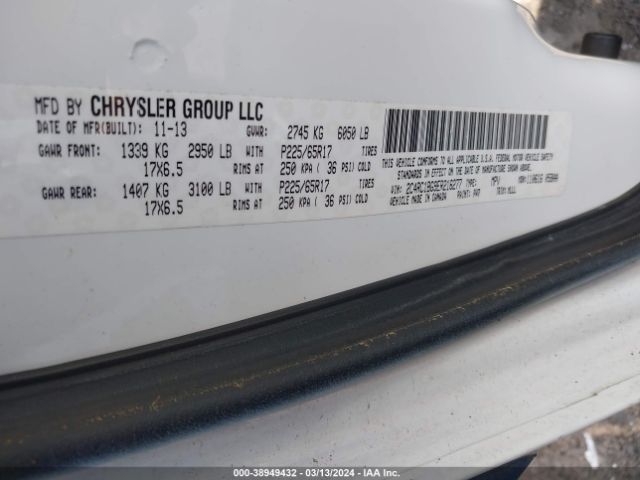 Photo 8 VIN: 2C4RC1BG9ER216277 - CHRYSLER TOWN & COUNTRY 