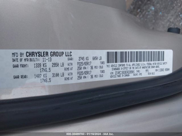 Photo 8 VIN: 2C4RC1BG9ER228901 - CHRYSLER TOWN & COUNTRY 