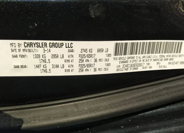 Photo 8 VIN: 2C4RC1BG9ER326617 - CHRYSLER TOWN & COUNTRY 