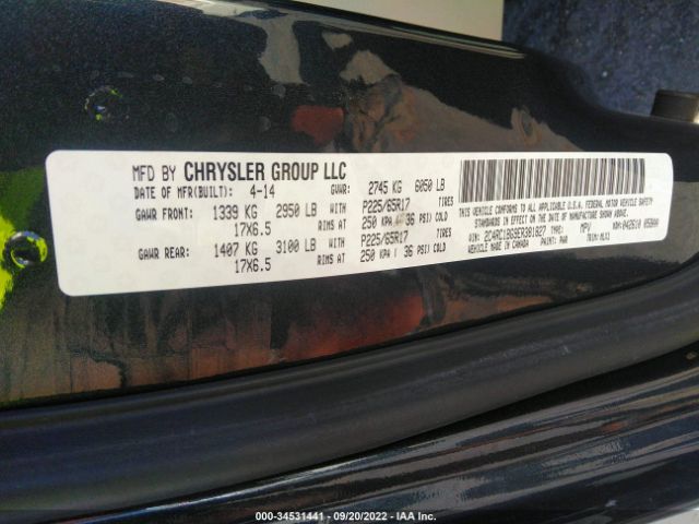 Photo 8 VIN: 2C4RC1BG9ER381827 - CHRYSLER TOWN & COUNTRY 