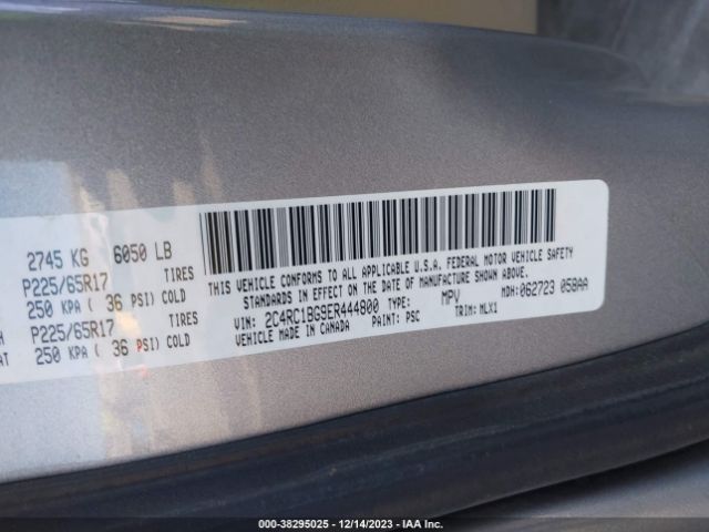 Photo 8 VIN: 2C4RC1BG9ER444800 - CHRYSLER TOWN & COUNTRY 