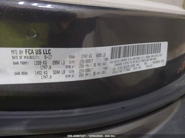 Photo 8 VIN: 2C4RC1BG9JR110700 - CHRYSLER PACIFICA 