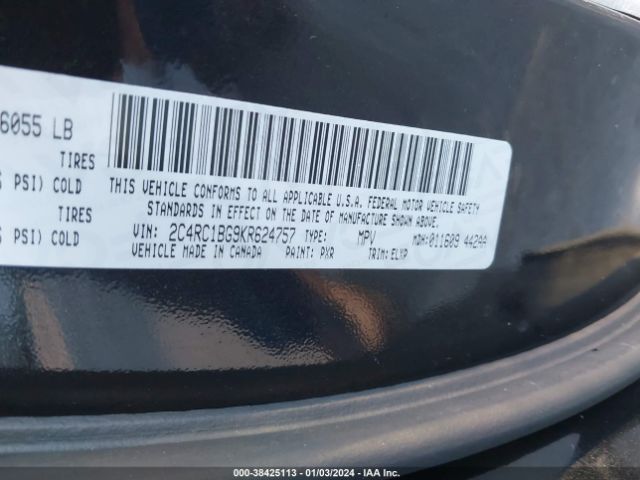 Photo 8 VIN: 2C4RC1BG9KR624757 - CHRYSLER PACIFICA 