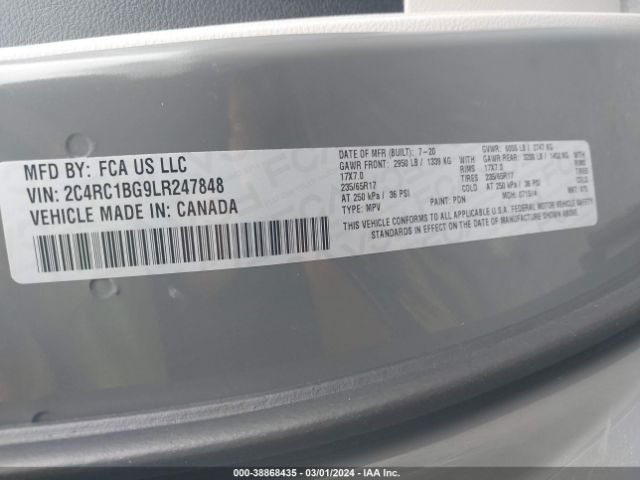 Photo 8 VIN: 2C4RC1BG9LR247848 - CHRYSLER PACIFICA 